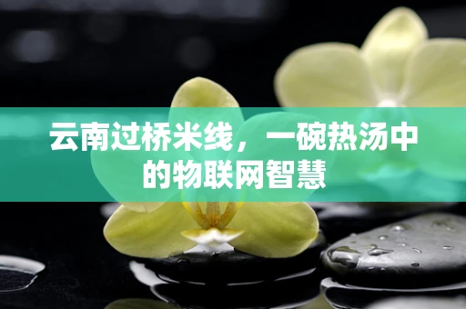 云南过桥米线，一碗热汤中的物联网智慧