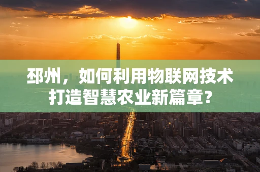 邳州，如何利用物联网技术打造智慧农业新篇章？