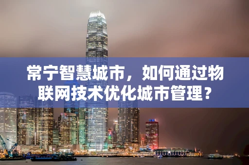 常宁智慧城市，如何通过物联网技术优化城市管理？