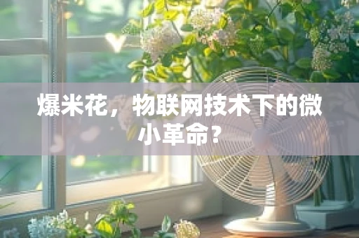 爆米花，物联网技术下的微小革命？