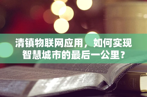 清镇物联网应用，如何实现智慧城市的最后一公里？