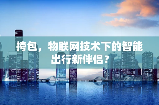 挎包，物联网技术下的智能出行新伴侣？