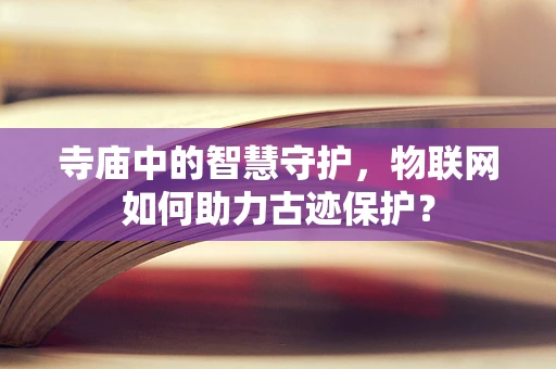 寺庙中的智慧守护，物联网如何助力古迹保护？