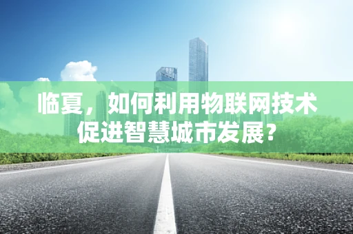 临夏，如何利用物联网技术促进智慧城市发展？