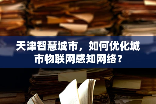 天津智慧城市，如何优化城市物联网感知网络？