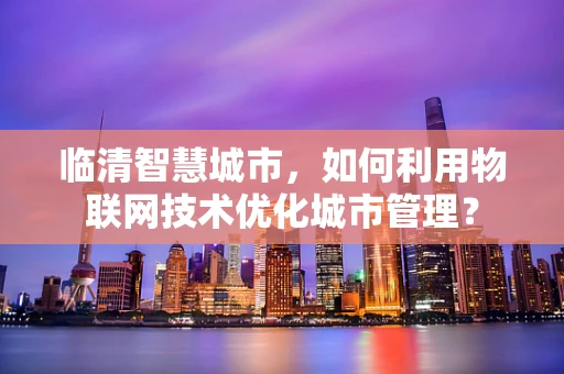 临清智慧城市，如何利用物联网技术优化城市管理？