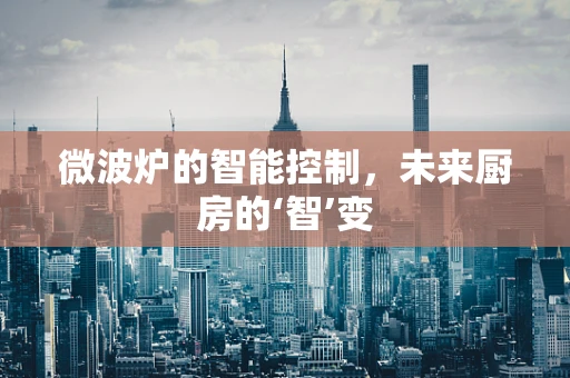 微波炉的智能控制，未来厨房的‘智’变