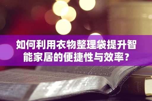 如何利用衣物整理袋提升智能家居的便捷性与效率？
