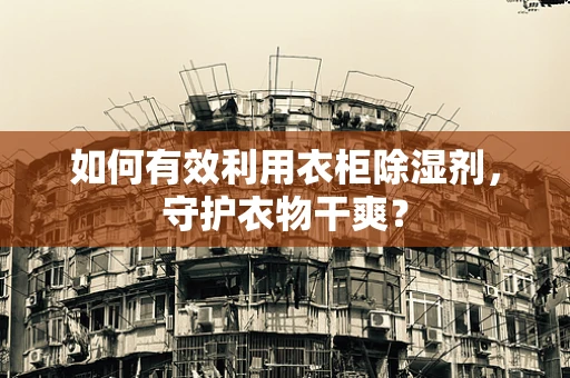 如何有效利用衣柜除湿剂，守护衣物干爽？