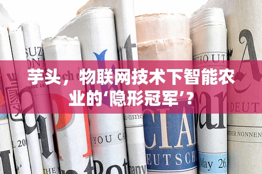 芋头，物联网技术下智能农业的‘隐形冠军’？