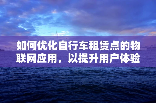 如何优化自行车租赁点的物联网应用，以提升用户体验？
