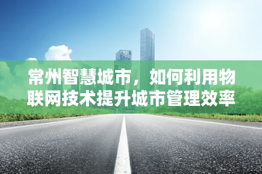 常州智慧城市，如何利用物联网技术提升城市管理效率？