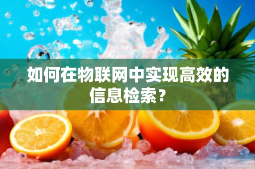 如何在物联网中实现高效的信息检索？