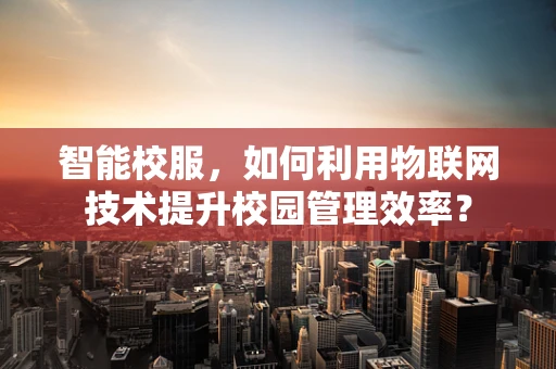 智能校服，如何利用物联网技术提升校园管理效率？