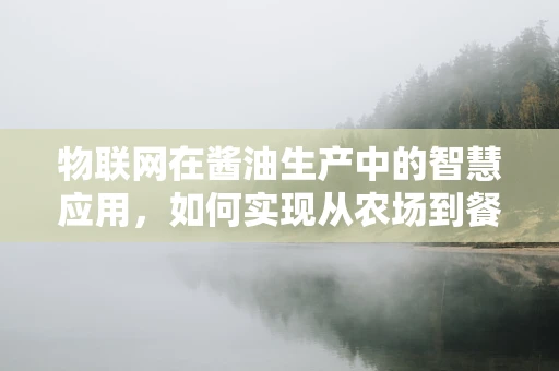 物联网在酱油生产中的智慧应用，如何实现从农场到餐桌的全程追溯？