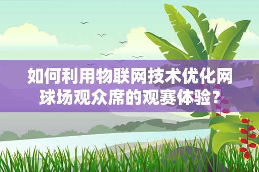 如何利用物联网技术优化网球场观众席的观赛体验？