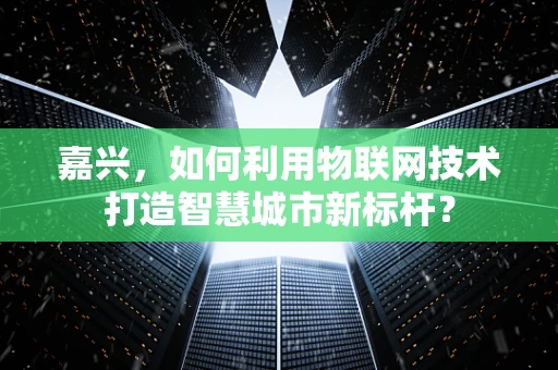 嘉兴，如何利用物联网技术打造智慧城市新标杆？