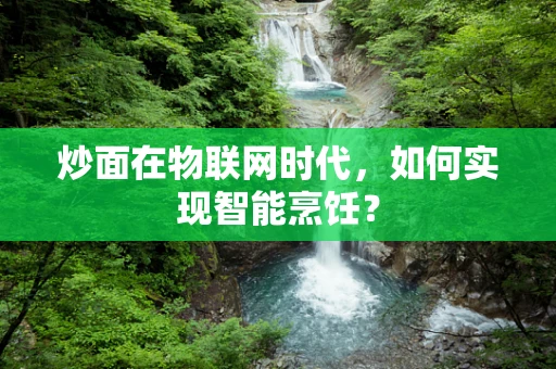 炒面在物联网时代，如何实现智能烹饪？
