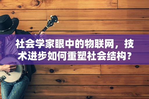 社会学家眼中的物联网，技术进步如何重塑社会结构？
