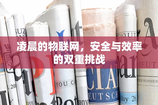 凌晨的物联网，安全与效率的双重挑战
