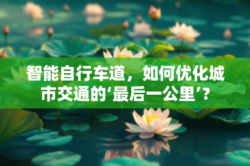 智能自行车道，如何优化城市交通的‘最后一公里’？