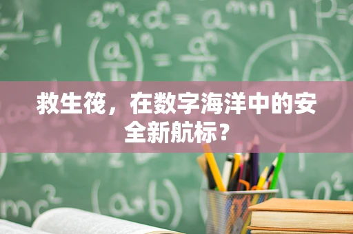 救生筏，在数字海洋中的安全新航标？