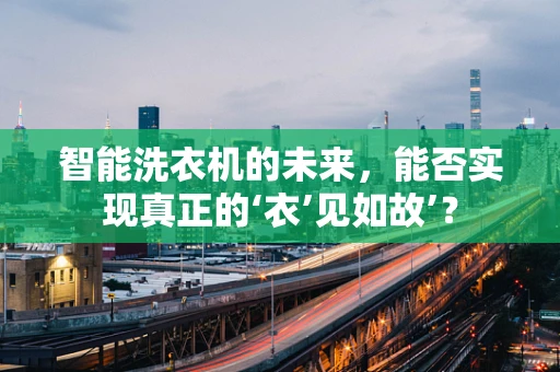 智能洗衣机的未来，能否实现真正的‘衣’见如故’？