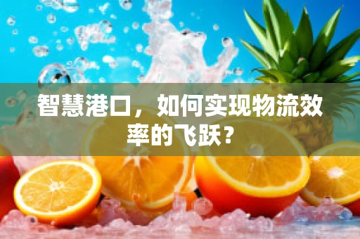 智慧港口，如何实现物流效率的飞跃？