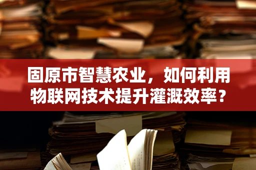 固原市智慧农业，如何利用物联网技术提升灌溉效率？