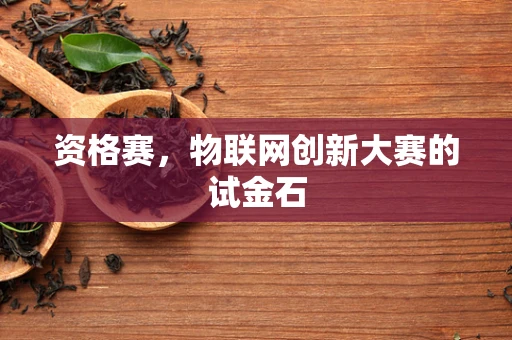资格赛，物联网创新大赛的试金石
