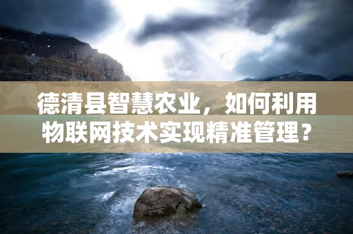 德清县智慧农业，如何利用物联网技术实现精准管理？