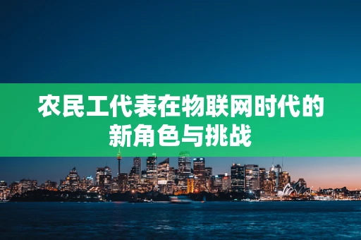 农民工代表在物联网时代的新角色与挑战