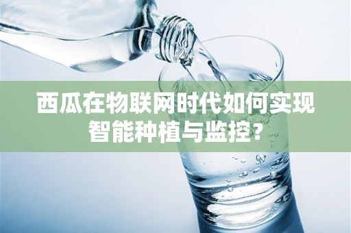 西瓜在物联网时代如何实现智能种植与监控？