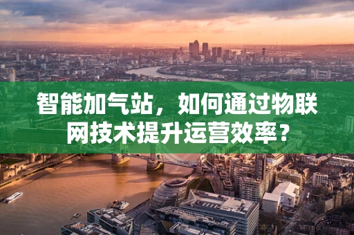 智能加气站，如何通过物联网技术提升运营效率？