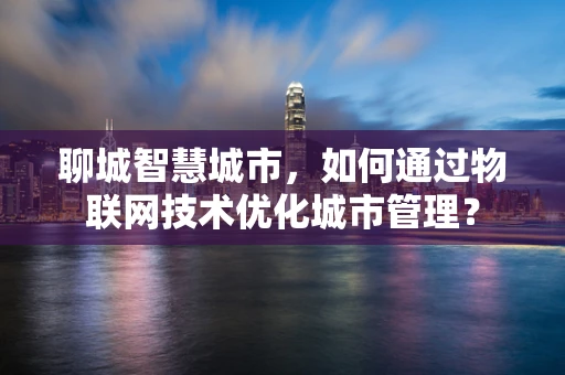 聊城智慧城市，如何通过物联网技术优化城市管理？