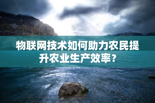 物联网技术如何助力农民提升农业生产效率？