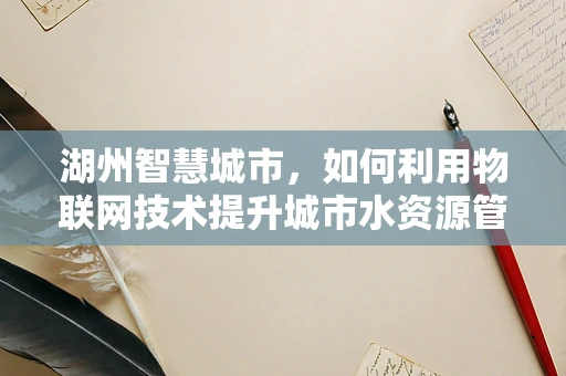 湖州智慧城市，如何利用物联网技术提升城市水资源管理？