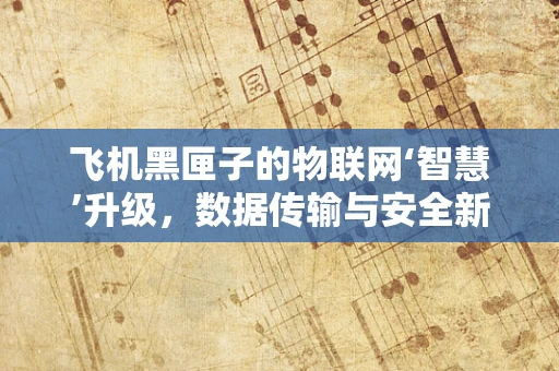 飞机黑匣子的物联网‘智慧’升级，数据传输与安全新挑战？