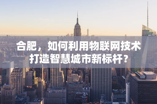 合肥，如何利用物联网技术打造智慧城市新标杆？
