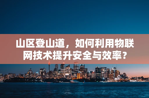 山区登山道，如何利用物联网技术提升安全与效率？