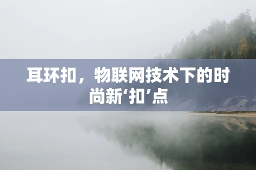 耳环扣，物联网技术下的时尚新‘扣’点