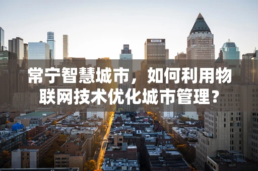 常宁智慧城市，如何利用物联网技术优化城市管理？