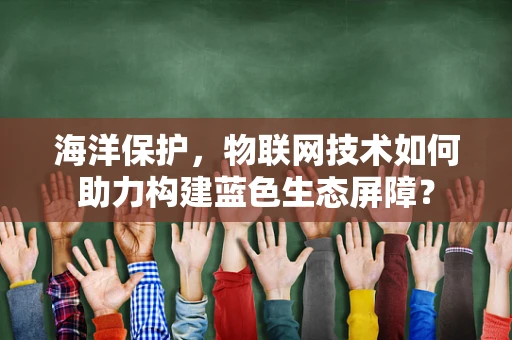 海洋保护，物联网技术如何助力构建蓝色生态屏障？