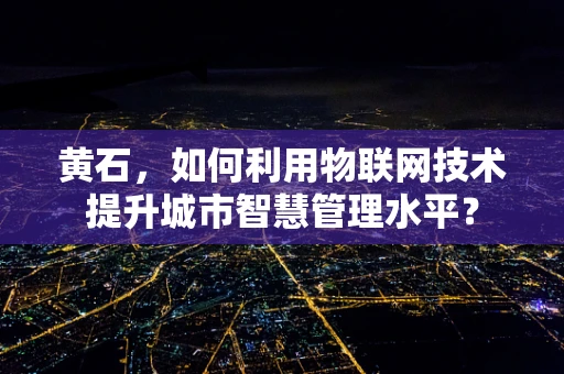 黄石，如何利用物联网技术提升城市智慧管理水平？