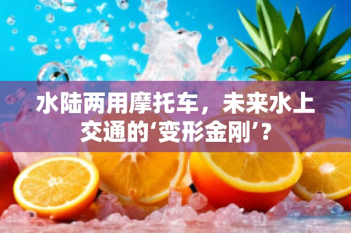 水陆两用摩托车，未来水上交通的‘变形金刚’？