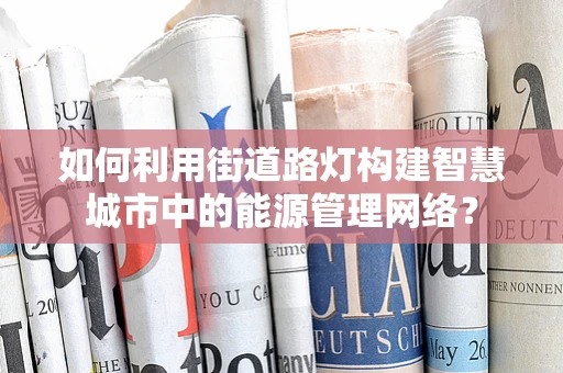 如何利用街道路灯构建智慧城市中的能源管理网络？