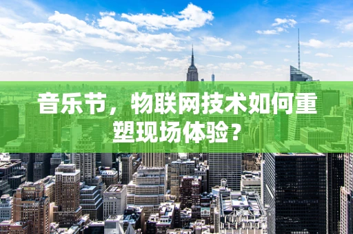 音乐节，物联网技术如何重塑现场体验？