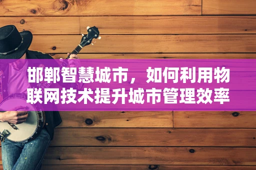 邯郸智慧城市，如何利用物联网技术提升城市管理效率？