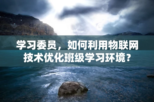 学习委员，如何利用物联网技术优化班级学习环境？