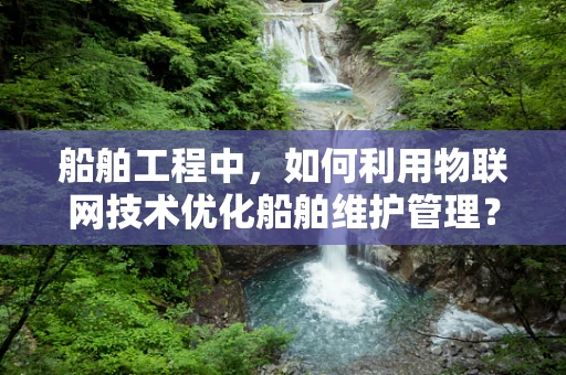 船舶工程中，如何利用物联网技术优化船舶维护管理？